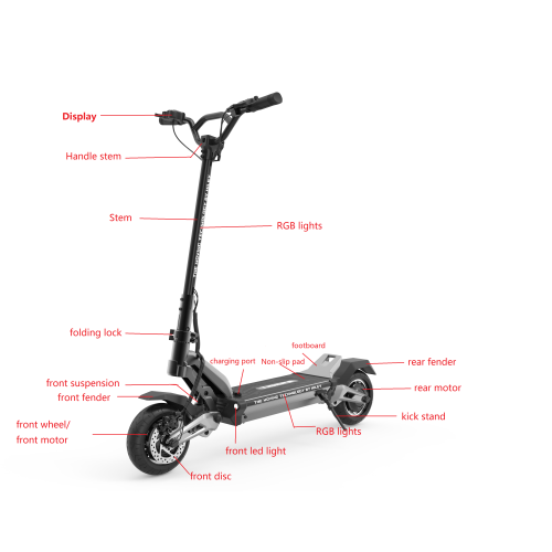 Faltbares Big Wheel Electric Scooter 2400W